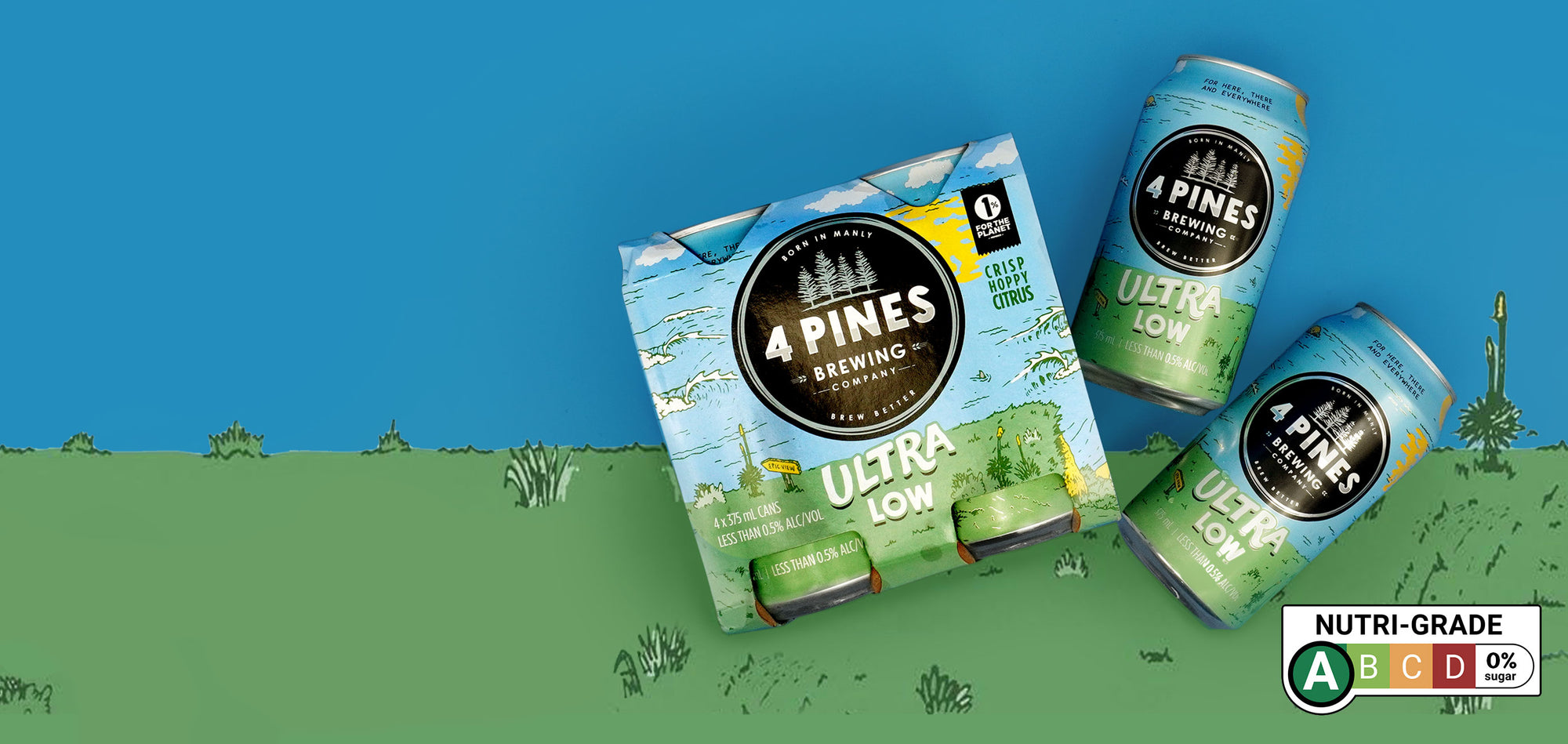 4 Pines Ultra Low Alcohol-Free Non-Alcoholic Pale Ale