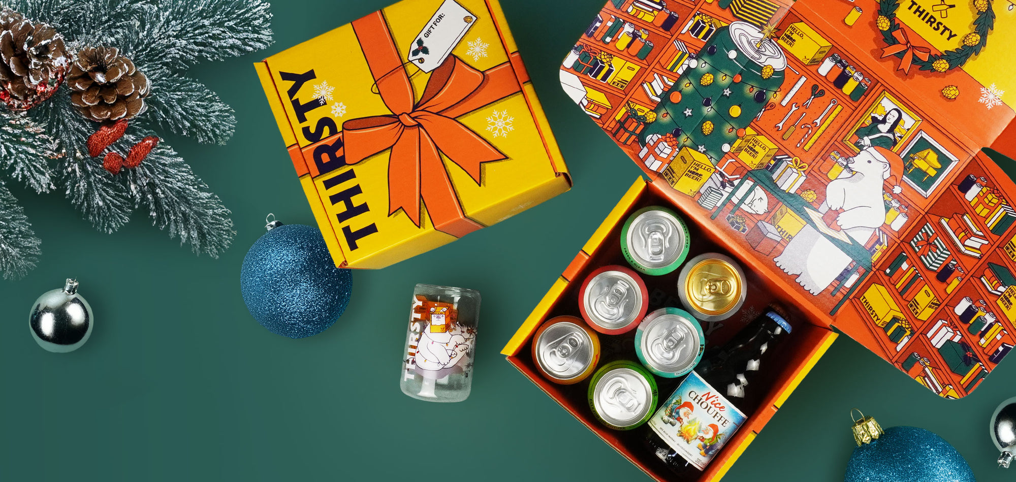 Thirsty 'Beery Christmas' Gift Box