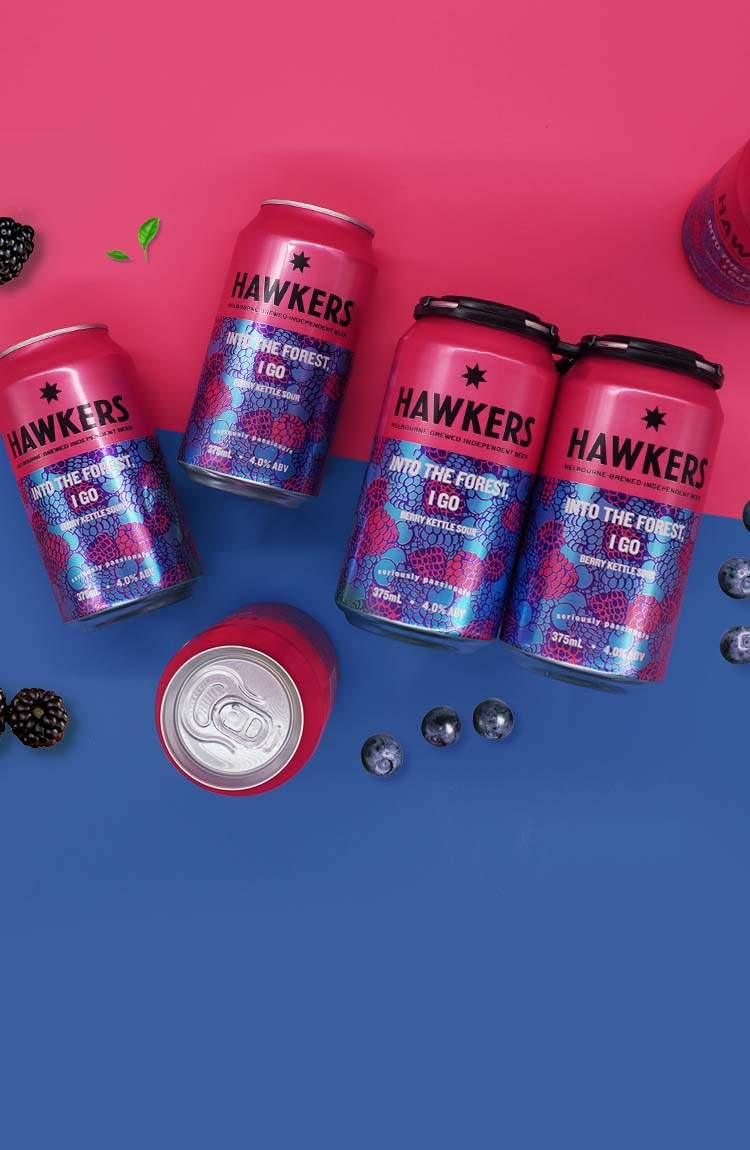 Hawkers 'Into the Forest, I Go' Sour Ale with Raspberry, Blueberry & Blackberry