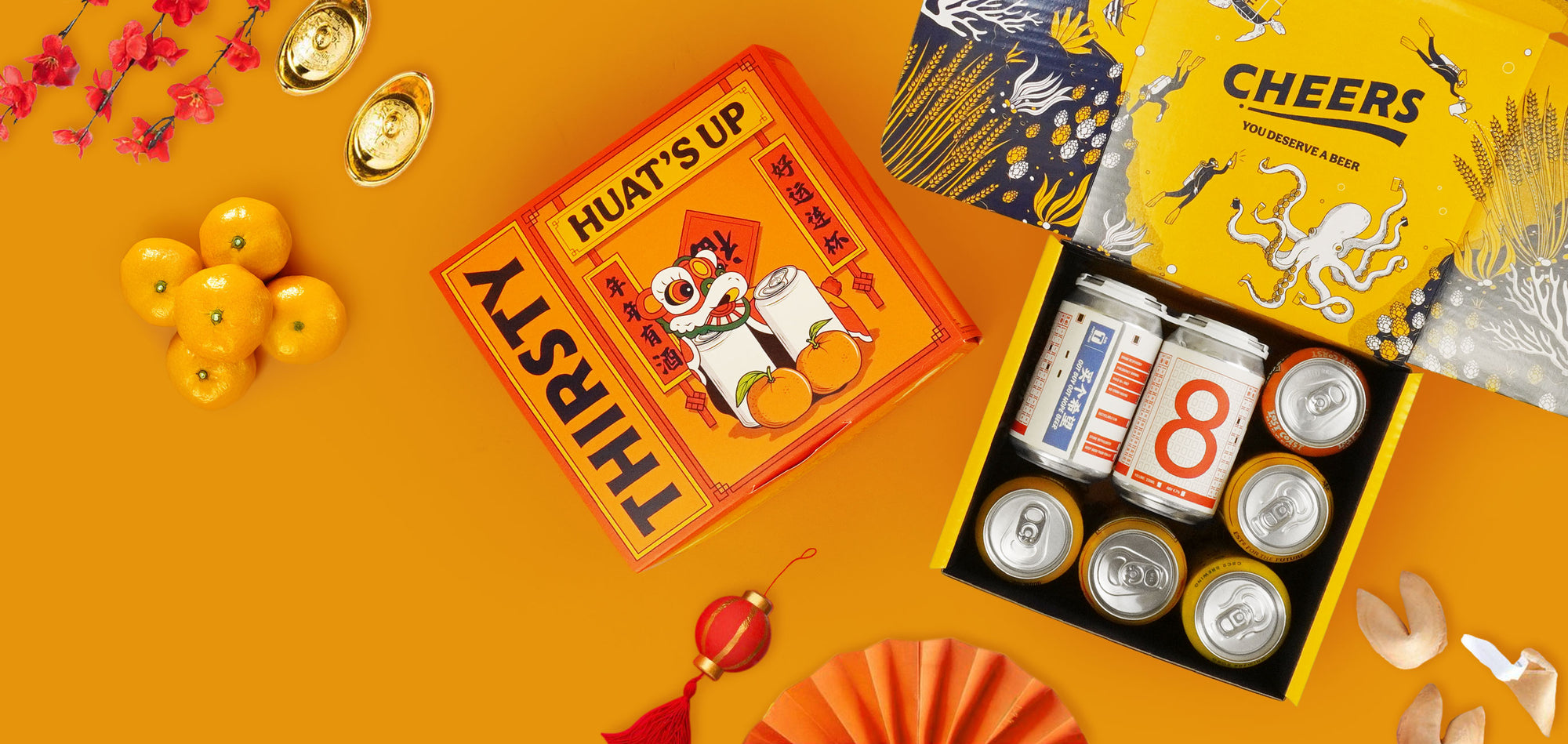 Thirsty 'Huat's Up' Chinese New Year Gift Box