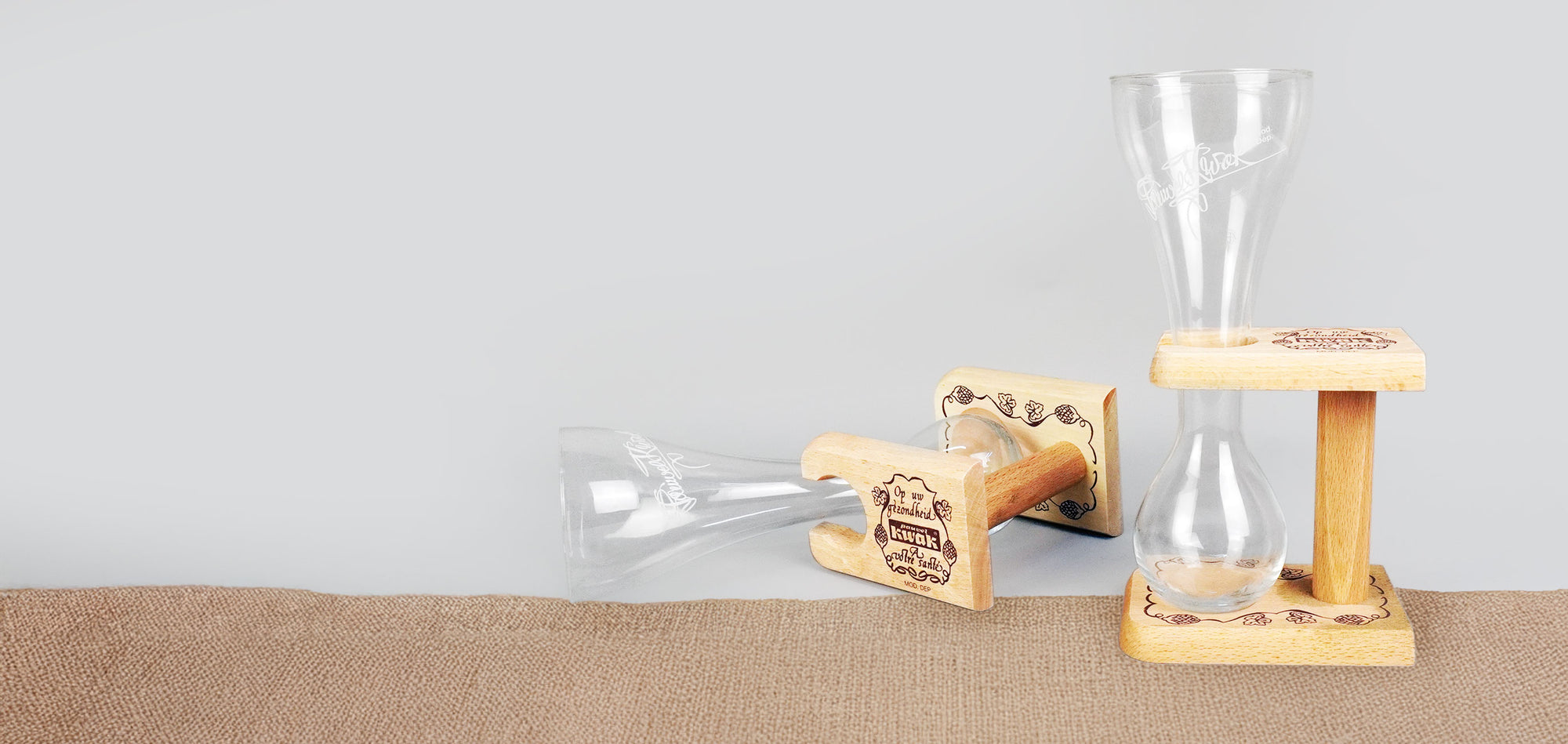 Pauwel Kwak Signature Glass with Wooden Stand