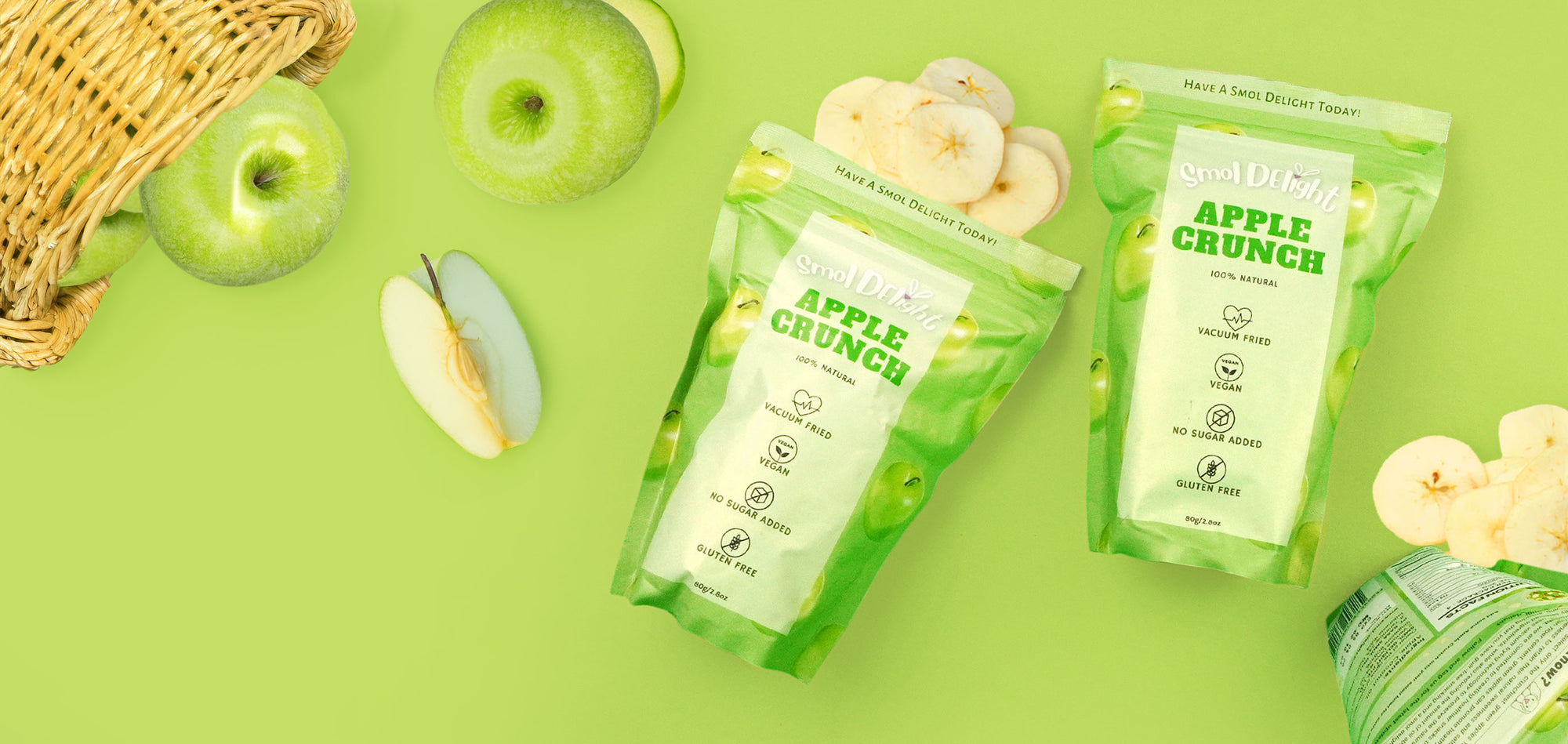 Smol Delights Apple Crunch 100% Natural Fruit Snack