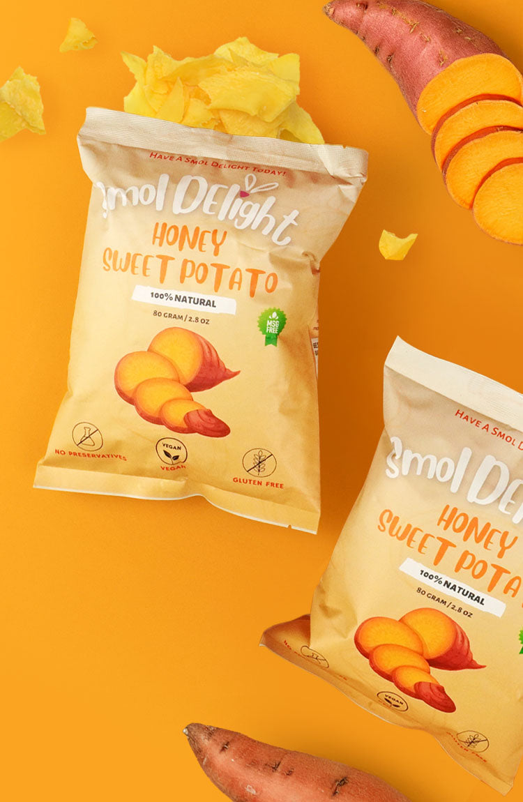 Smol Delights Honey Sweet Potato Crunch 100% Natural Veggie Snack