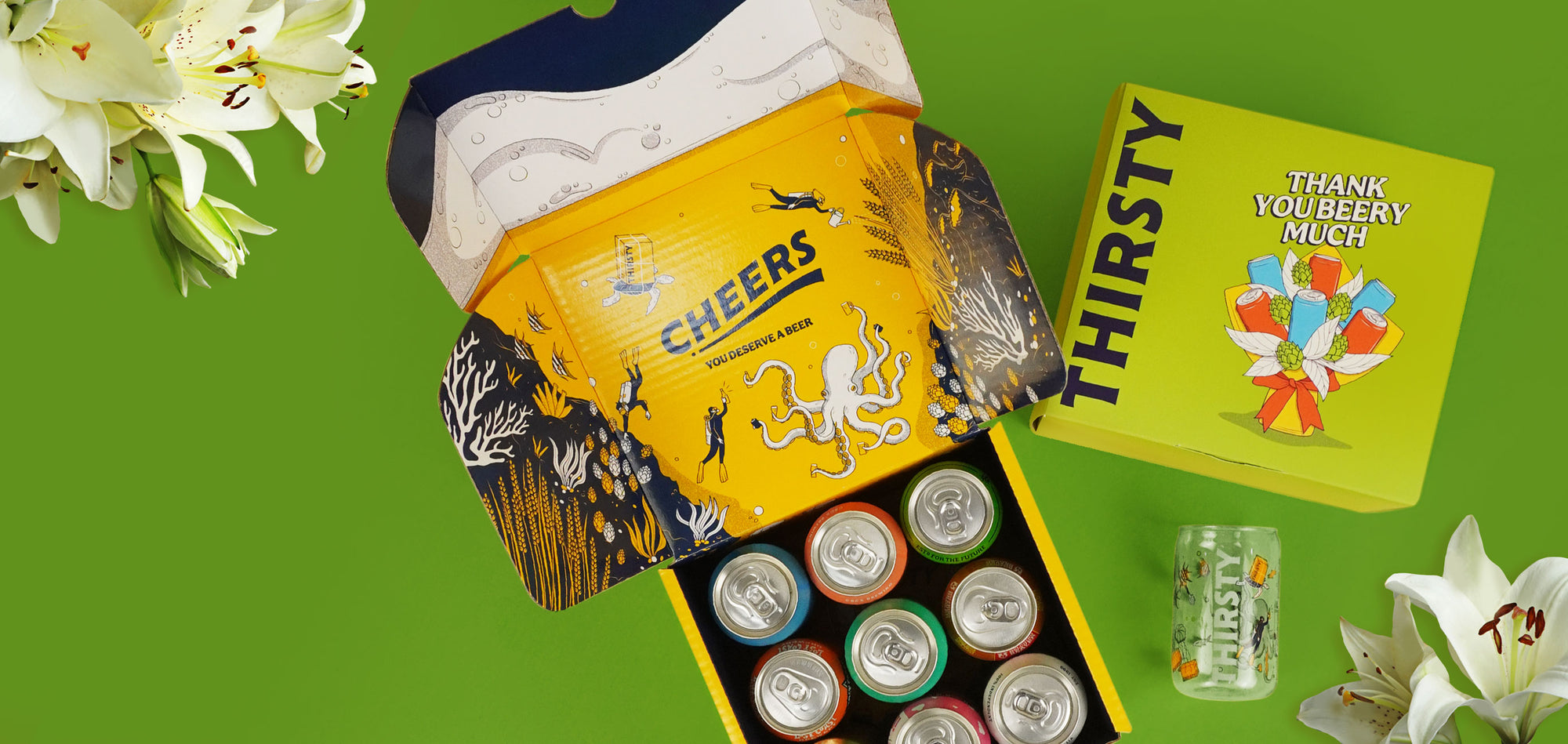 Thirsty 'Thank You Beery Much' Gift Box