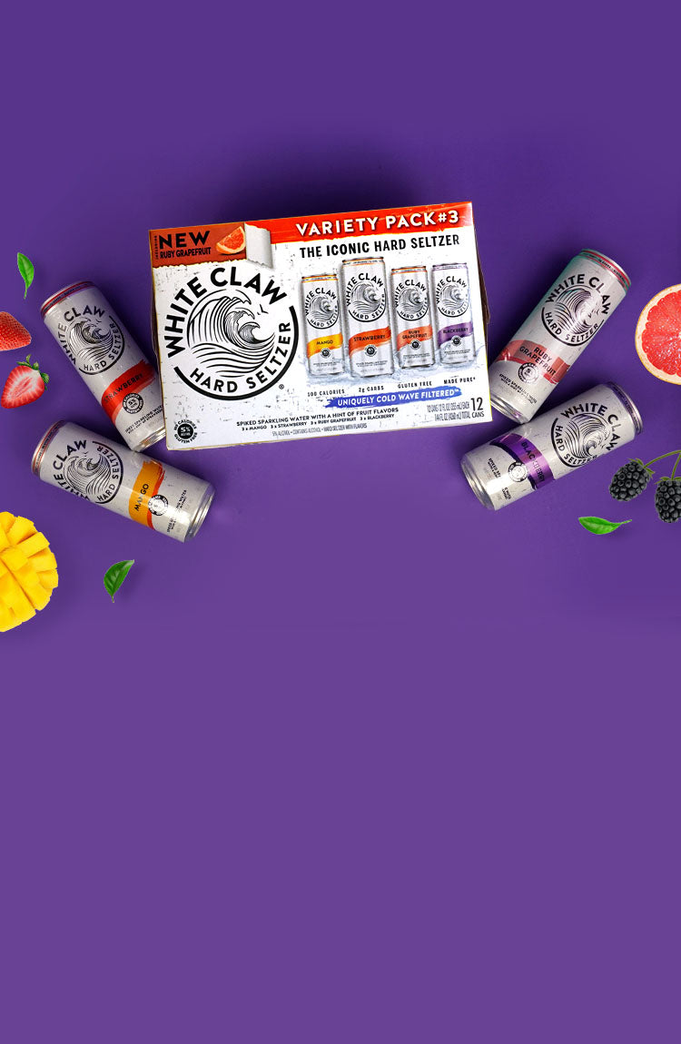 White Claw Variety Set No.3 (Mango, Strawberry, Ruby Grapefruit, Blackberry)