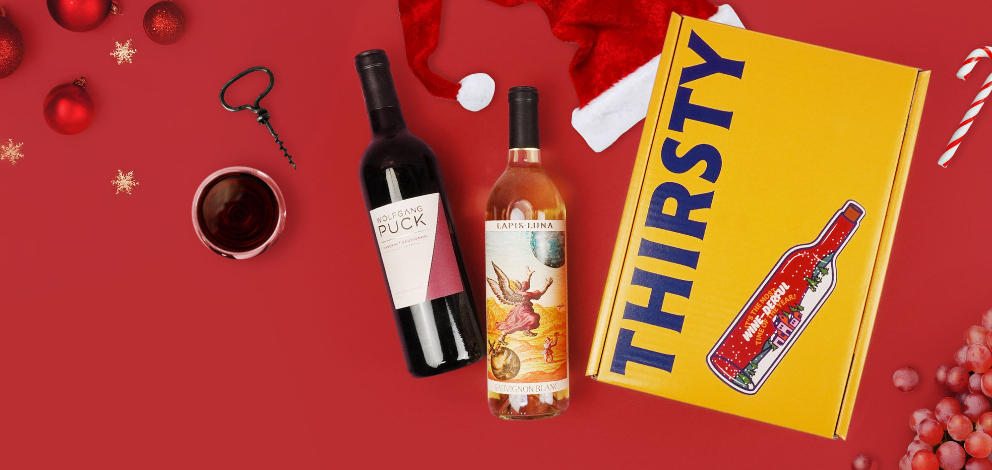 Thirsty 'Wine-derful Christmastime' Gift Box